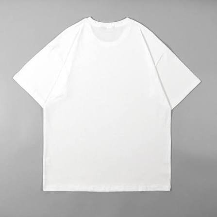 純白T恤 平鋪展示 版型細節